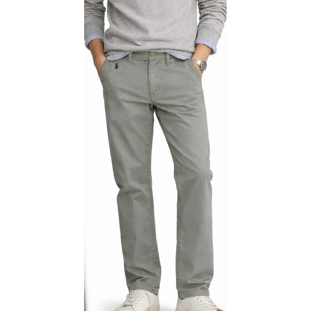 Polo Ralph Lauren 650 Straight Leg Pants Mens‎ 34x30 Green/Gray Casual